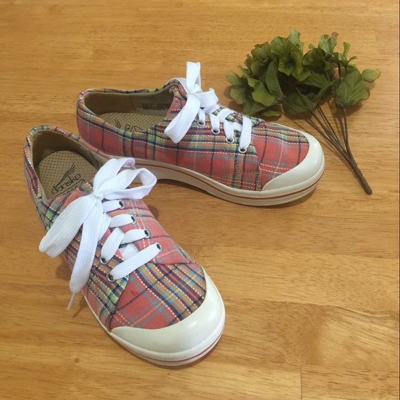 dansko plaid sneakers